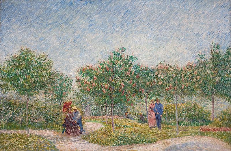 Vincent Van Gogh Verliefde paartjes in het park Voyer d'Argenson te Asnieres, 1887 Courting couples in the Voyer d'Argenson park in Asnieres